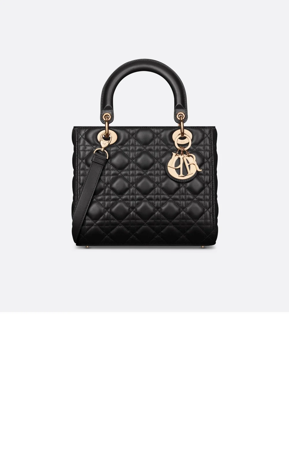 레이디 백 미디움 블랙 ( 24cm X 20cm X 11cm) 상세