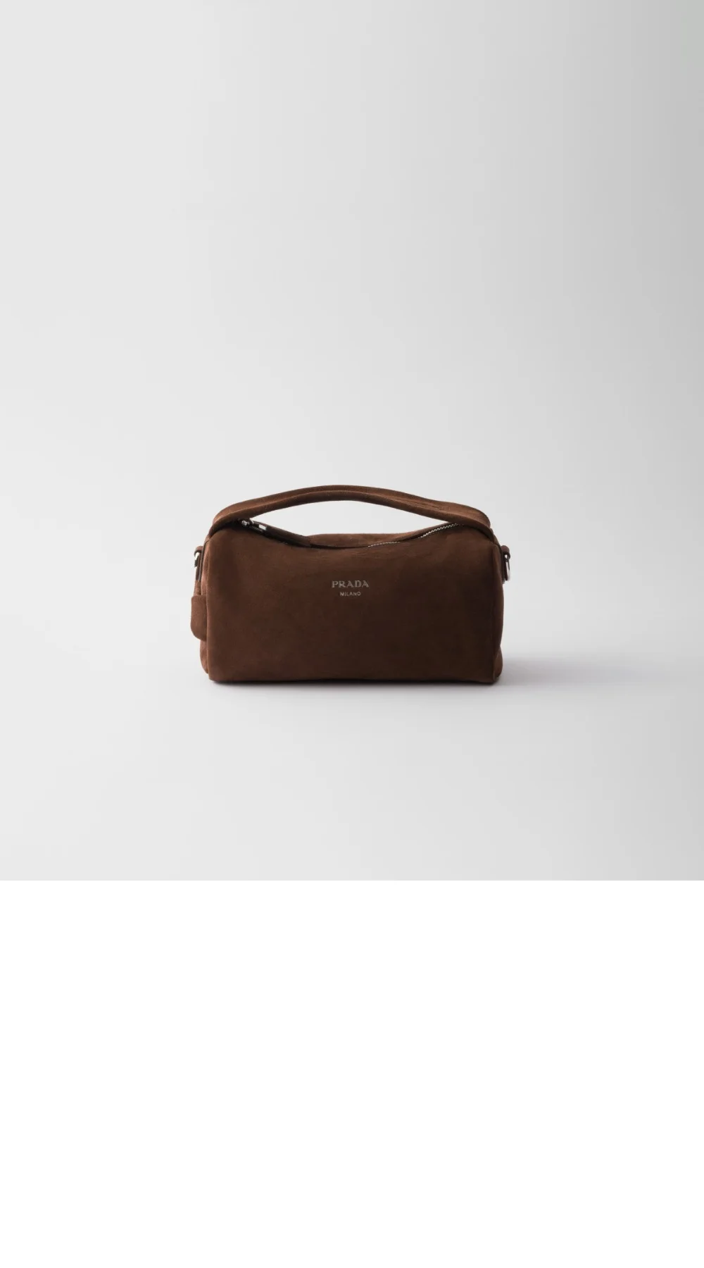 스웨이드 가죽 숄더백 (24cm X 11cm X 11cm) 상세