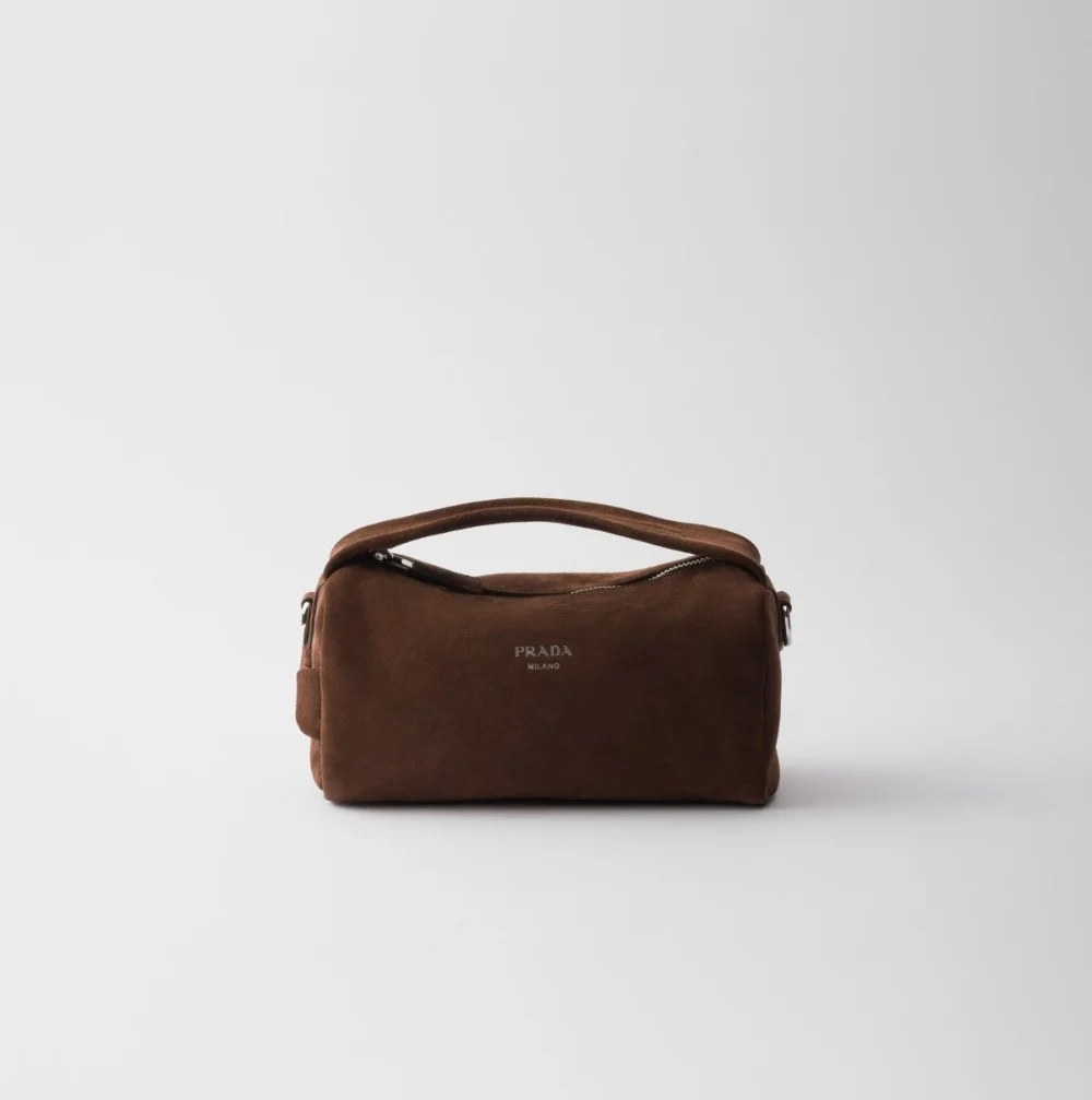 스웨이드 가죽 숄더백 (24cm X 11cm X 11cm)