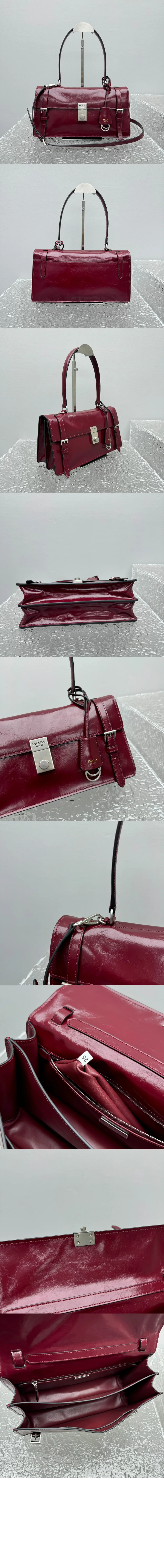 미디엄 가죽 핸드백 (3color) 상세