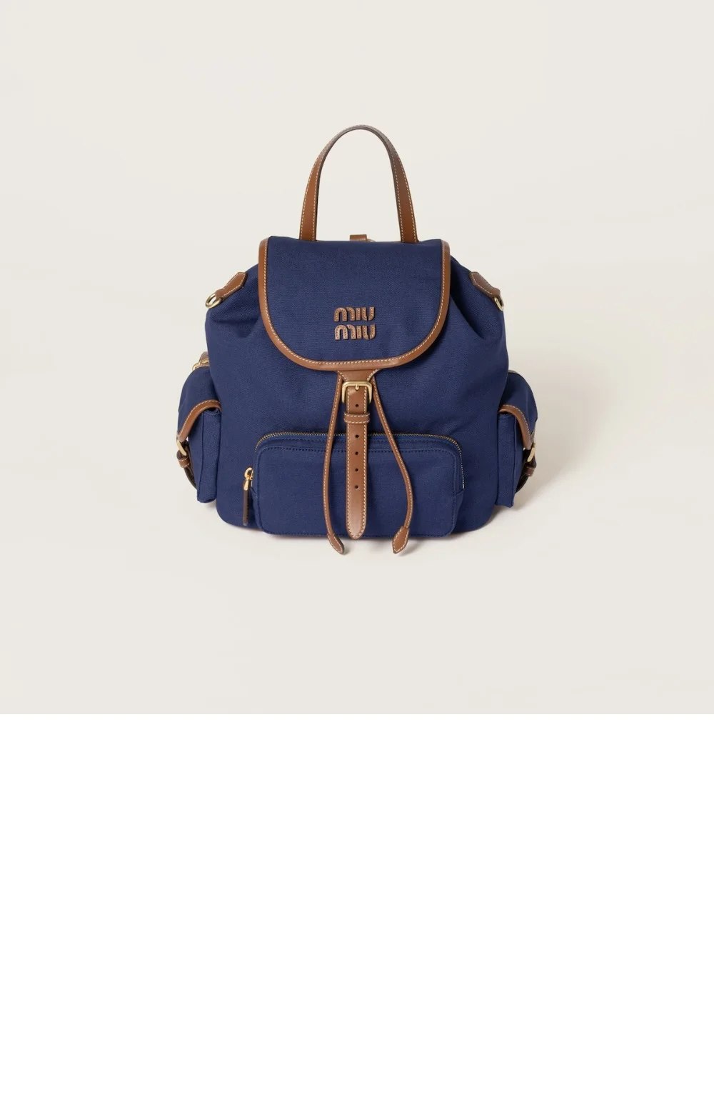 캔버스 가죽 백팩 (2color) 상세