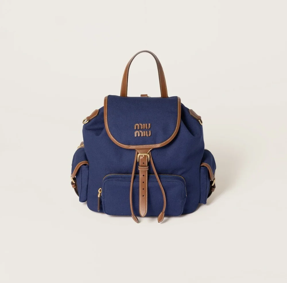 캔버스 가죽 백팩 (2color)