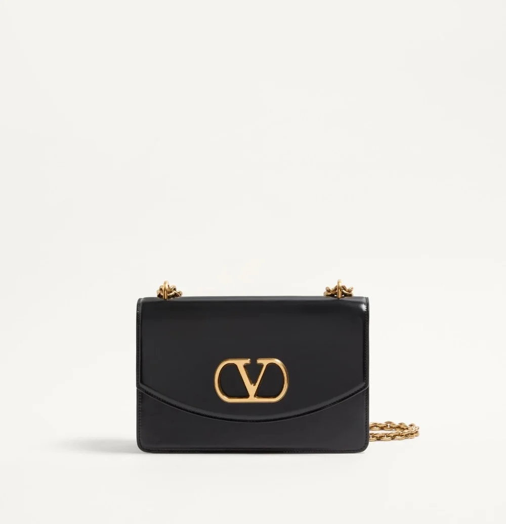 가라바니 베인 유광 송아지 가죽 숄더백 (3color)