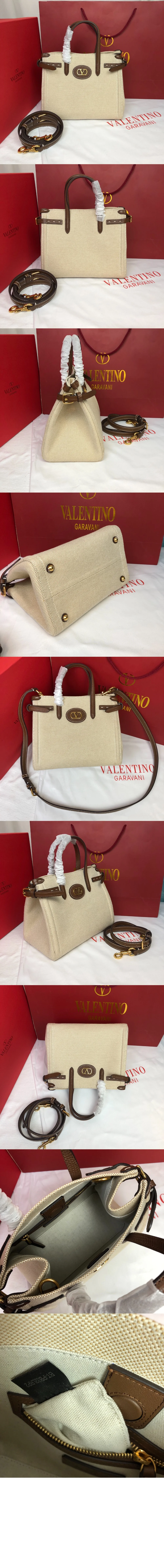 가라바니 앙티브 카룽 디테일 캔버스 스몰 쇼퍼백 (3color) 상세