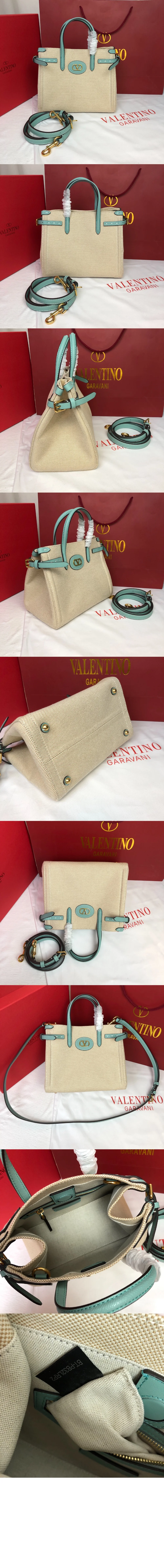 가라바니 앙티브 카룽 디테일 캔버스 스몰 쇼퍼백 (3color) 상세