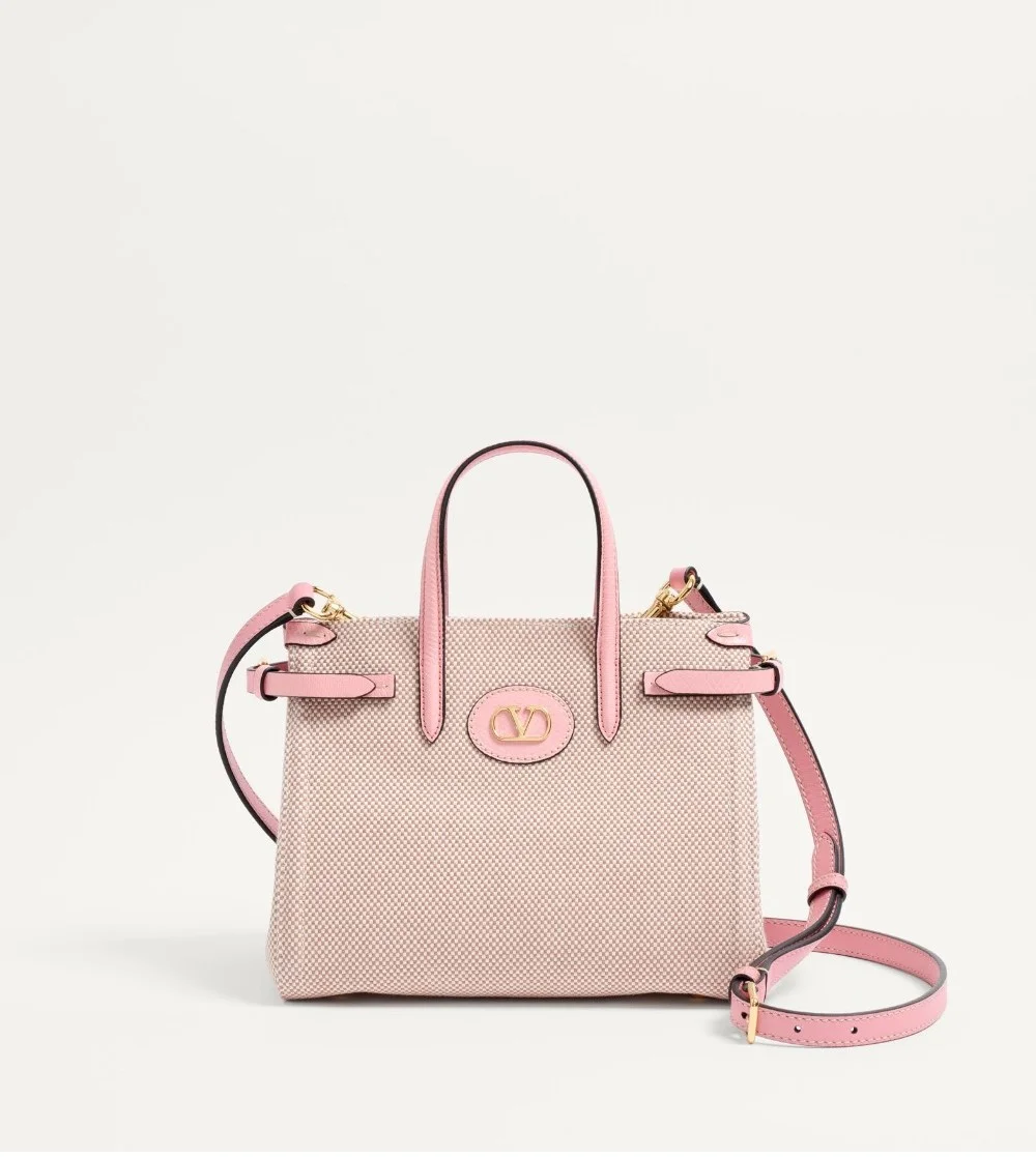 가라바니 앙티브 카룽 디테일 캔버스 스몰 쇼퍼백 (3color)