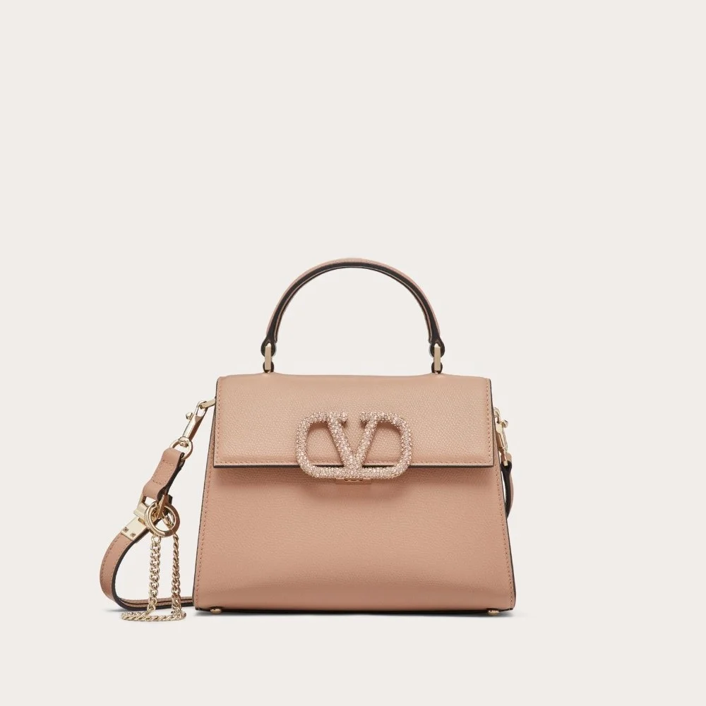 주얼 자수 스몰 브이슬링 핸드백 (3color)