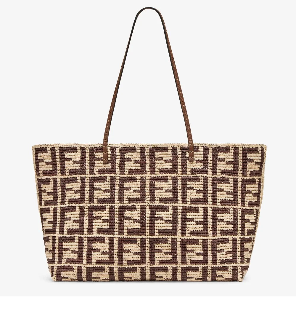 FF 라피아 크로셰 토트백 (35cm X 31cm X 19cm)