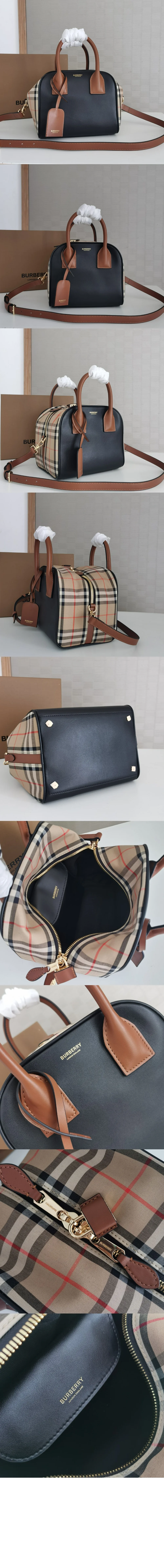 스몰 체크 큐브백 (34cm X 21cm X 19cm) 상세