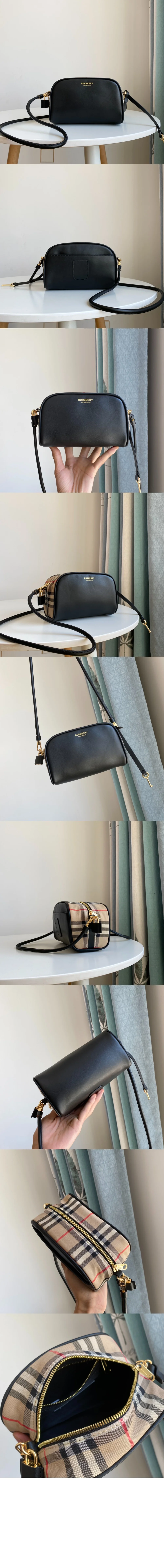 체크 큐브 크로스바디백 (18cm X 11cm X 8cm) 상세