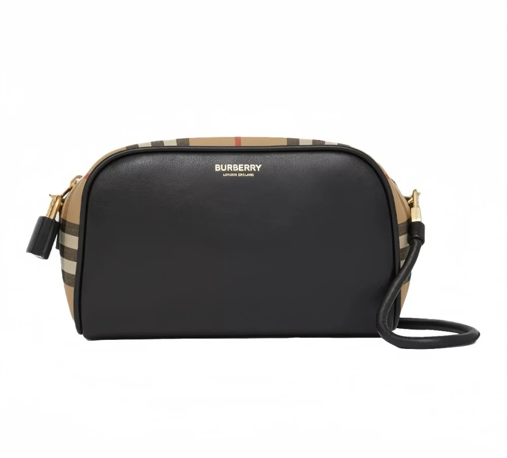 체크 큐브 크로스바디백 (18cm X 11cm X 8cm)