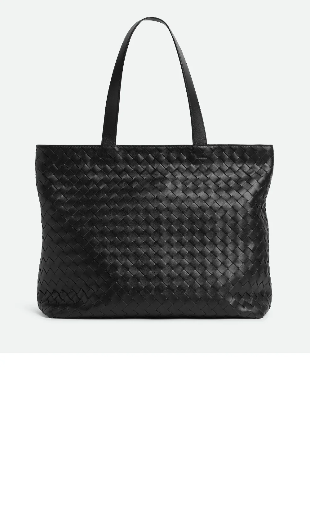 라지 인트레치아토 지퍼 토트백 (2color) 상세