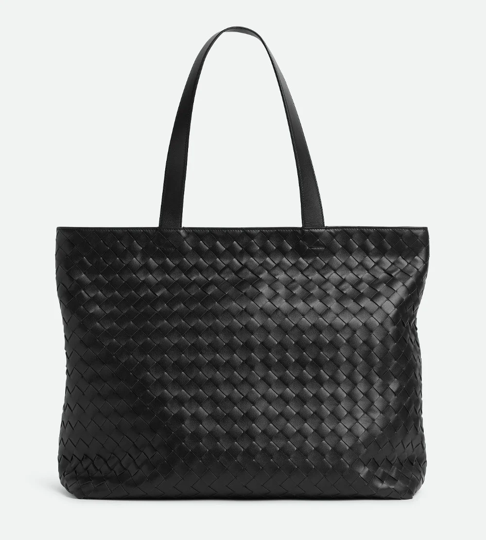 라지 인트레치아토 지퍼 토트백 (2color)