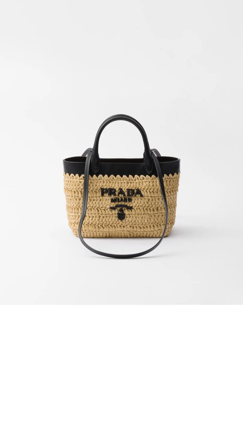 미니 크로셰와 가죽 토트백 (21cm X 16cm X 10cm) 상세