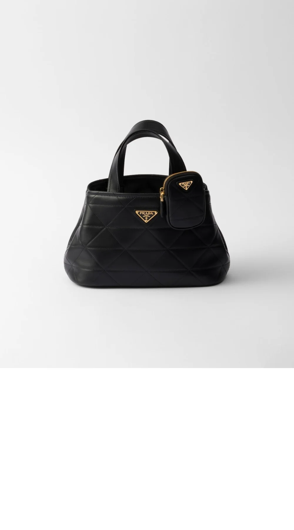 스몰 퀼팅 가죽 토트백 (26cm X 17cm X 13.5cm 상세