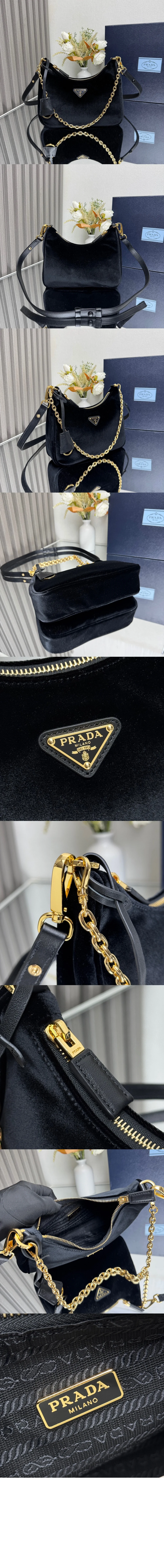 리에디션 벨벳 미니백 (22cm X 18cm X 6cm) 상세