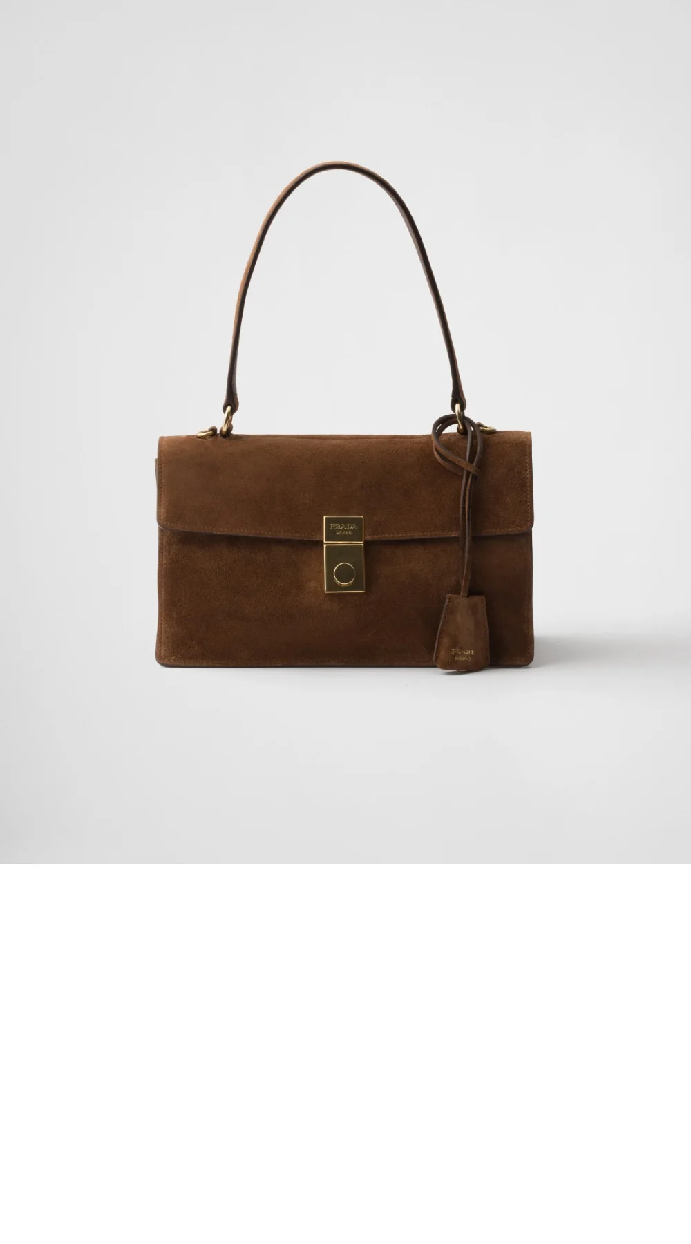 소프트 사운드 미디엄 스웨이드 숄더백 (28cm X 17cm X 11cm) 상세