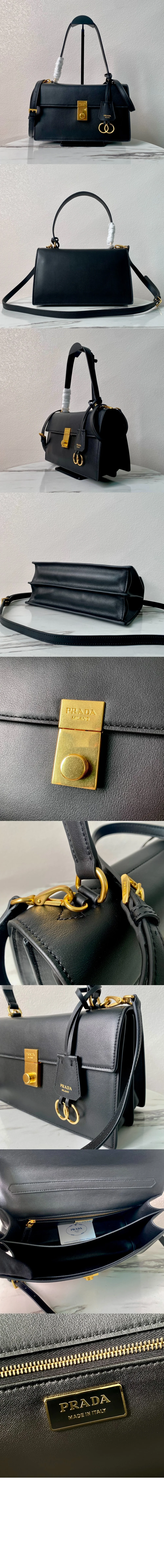 소프트 사운드 미디엄 가죽 숄더백 상세