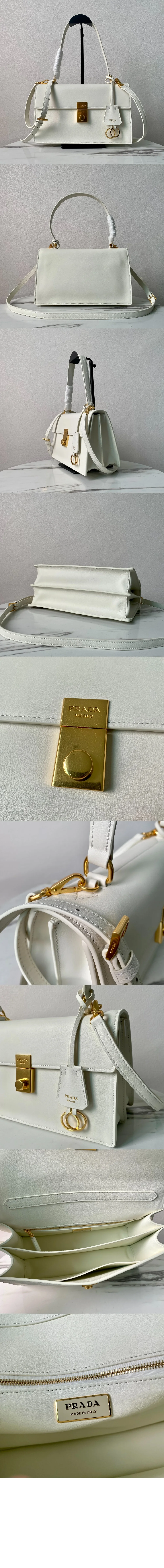 소프트 사운드 미디엄 가죽 숄더백 상세