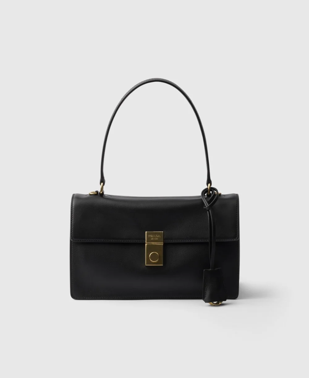 소프트 사운드 미디엄 가죽 숄더백