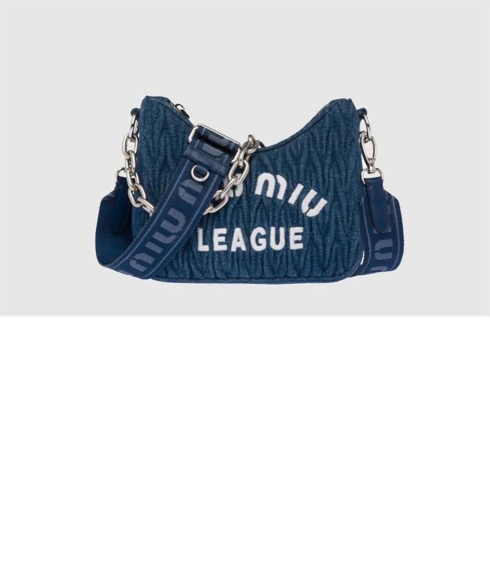 마테라쎄 데님 숄더백 (16.5cm X 15.5cm X 5cm) 상세