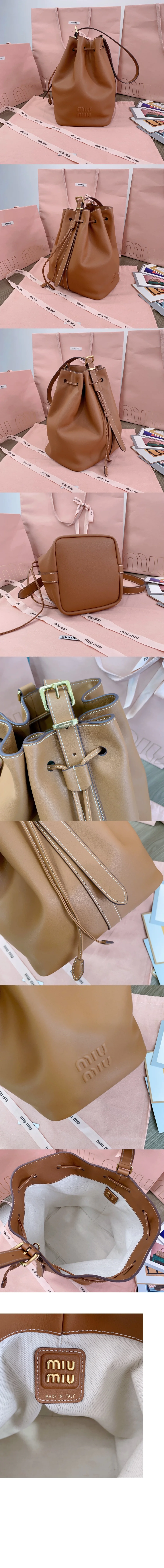 가죽 버킷백 (2color) 상세