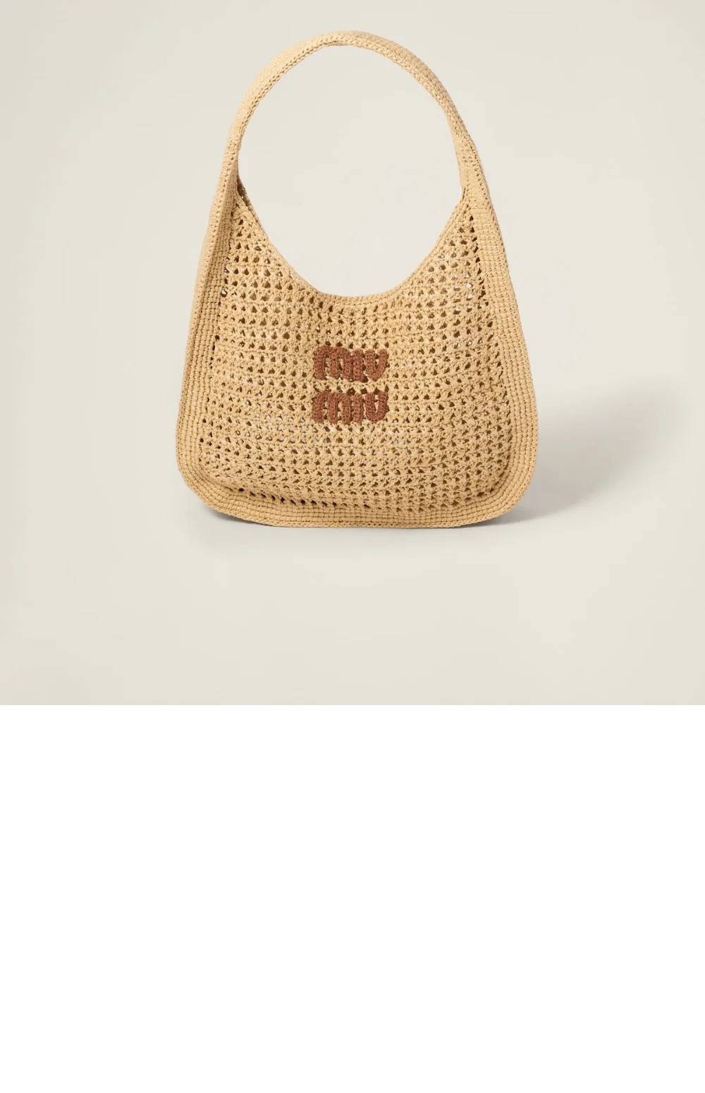 우븐 패브릭 호보백 (44cm X 31.5cm X cm) 상세