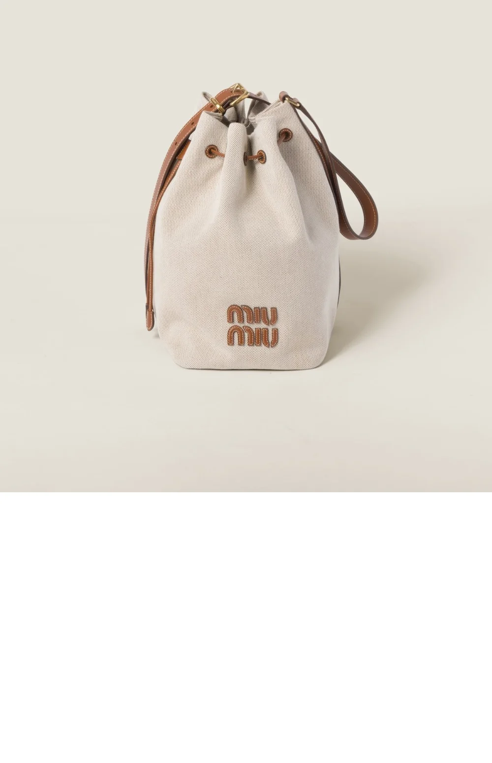 캔버스 및 가죽 버킷 라지백 (23cm X 29cm X 17cm) 상세