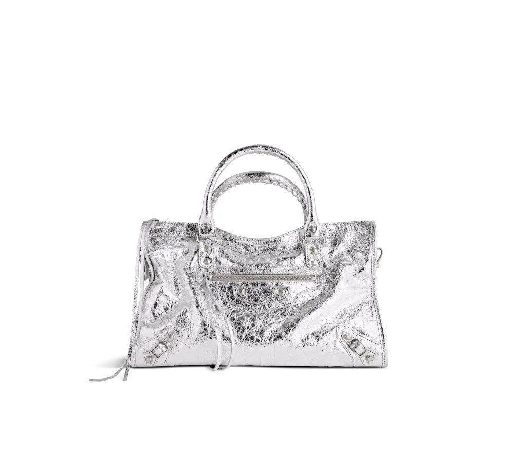 르 시티 미디엄 메탈라이즈드백 (37cm X 23.5cm X 15cm)