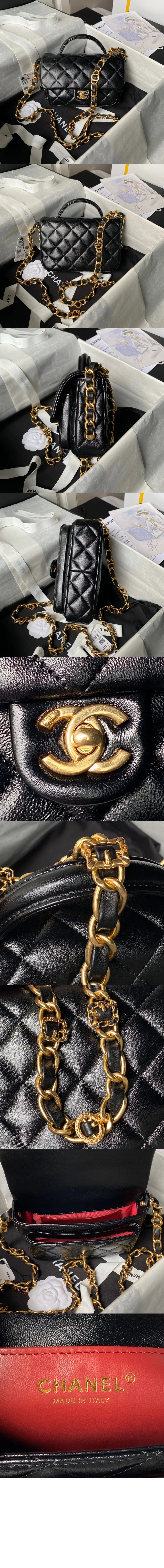 탑핸들 미니 플랩백 (3color) 상세