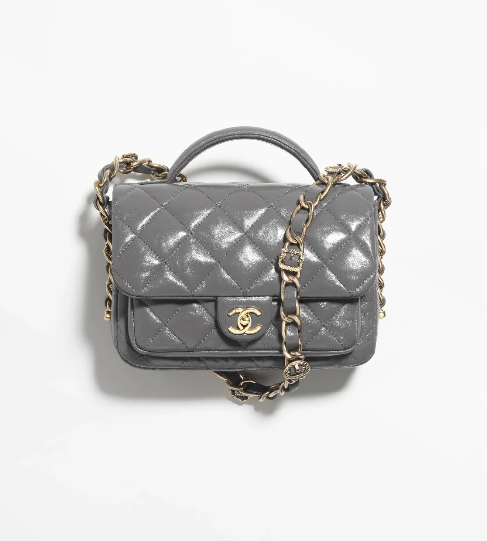 탑핸들 미니 플랩백 (3color)