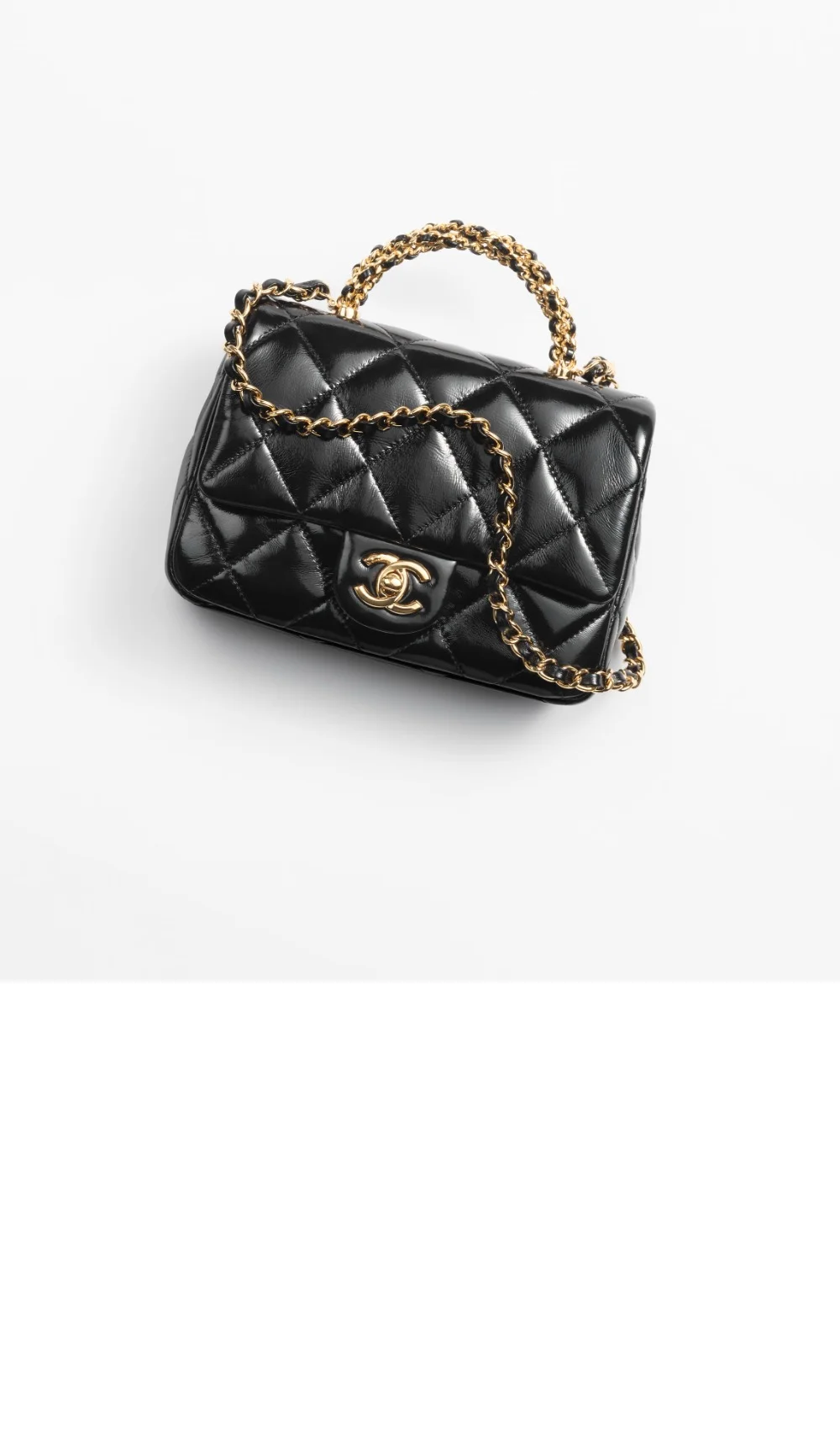 체인 탑핸들 플랩백 미니 (4color) 상세