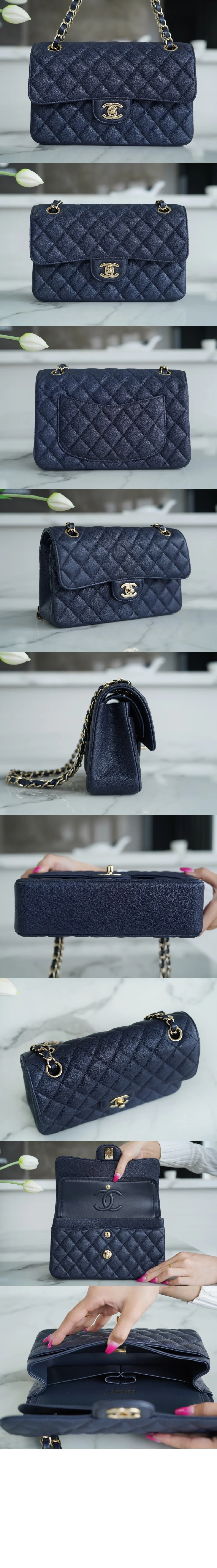 클래식 캐비어 스몰 샴페인골드 (7color) 상세