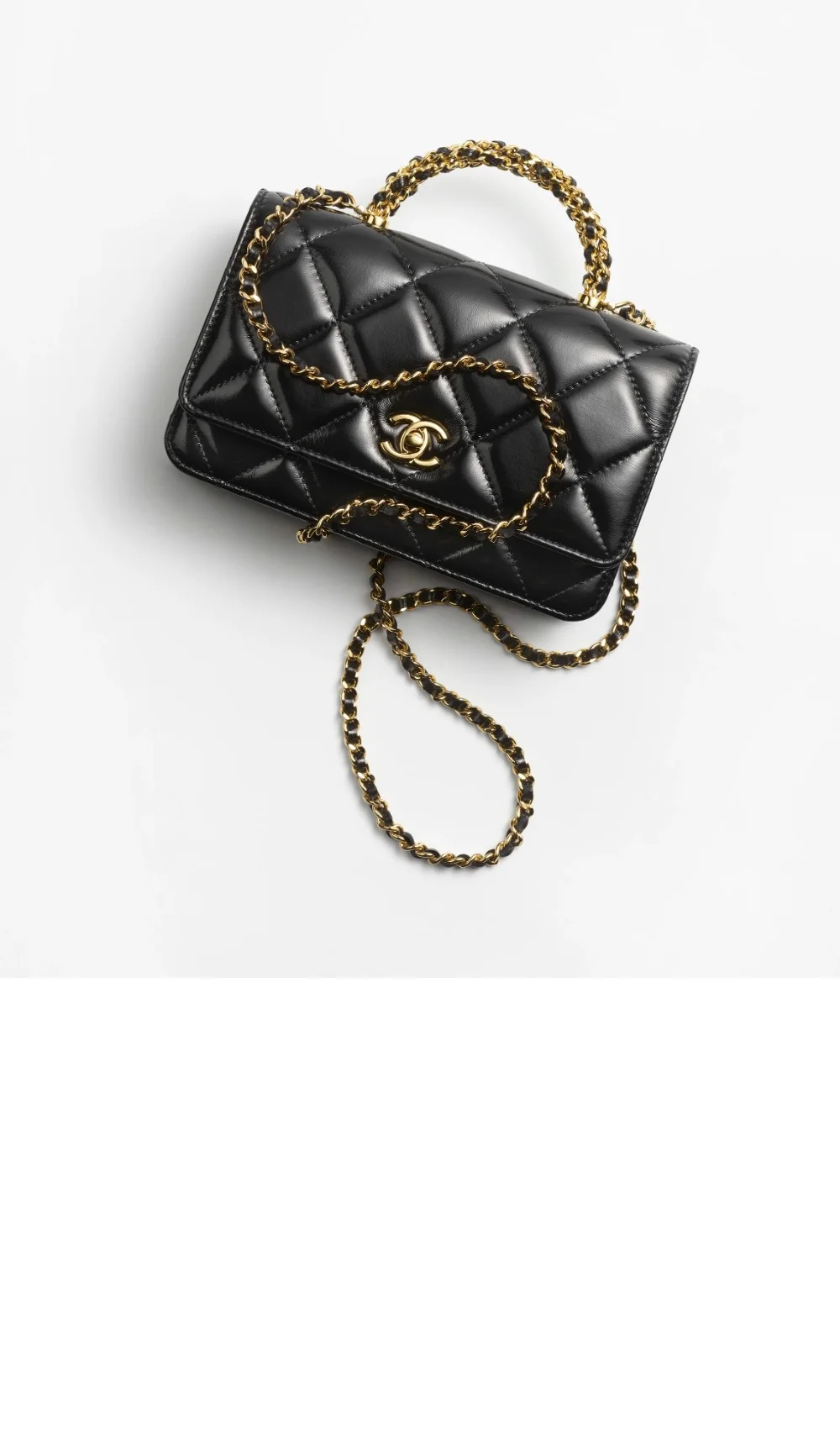 탑 핸들 체인 지갑 가방 (4color) 상세