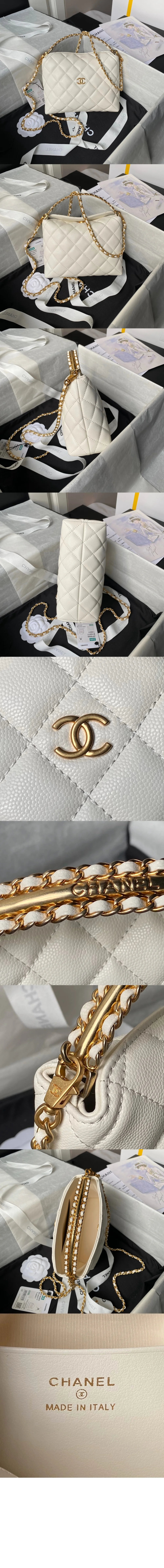 체인 미니 백 캐비어(2color) 상세