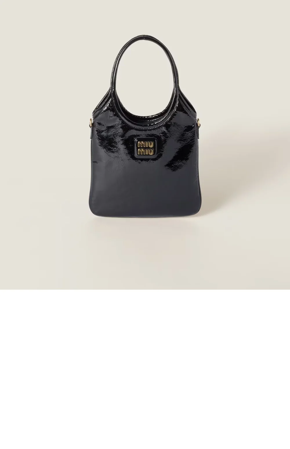 나플락 페이턴트 가죽 아이비백 (가로20cm X 세로24cm) 상세