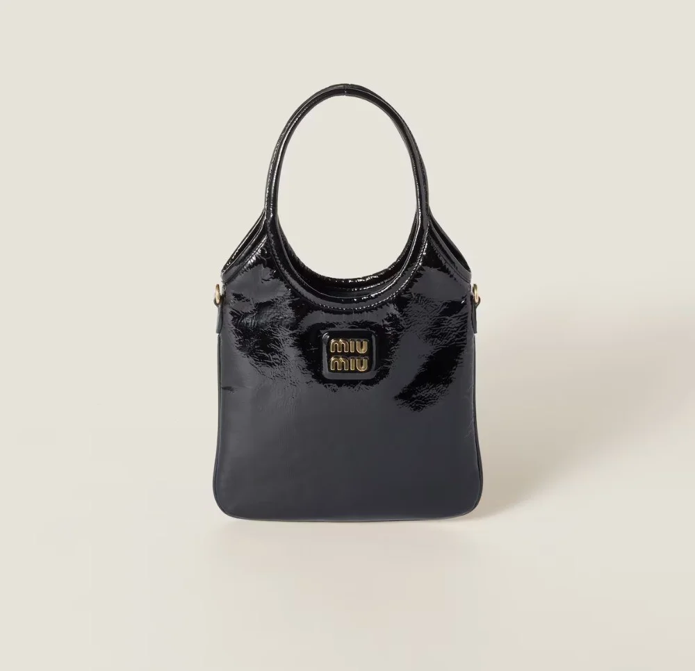 나플락 페이턴트 가죽 아이비백 (가로20cm X 세로24cm)