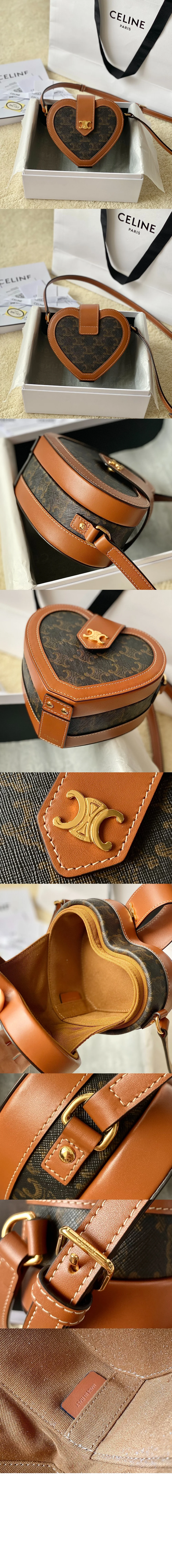 트리오페 하트 크로스백 (15cm X 12cm X 7cm) 상세