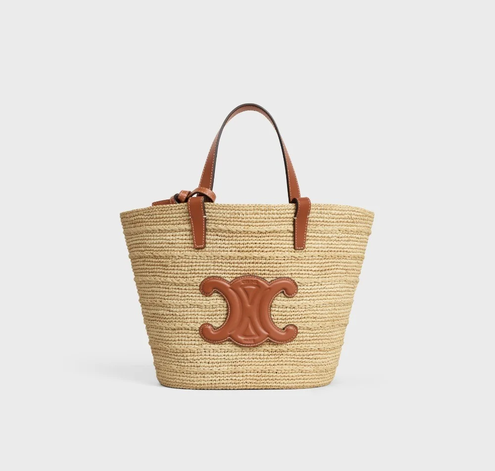 트리오페 틴 라피아 버킷백 (3color)