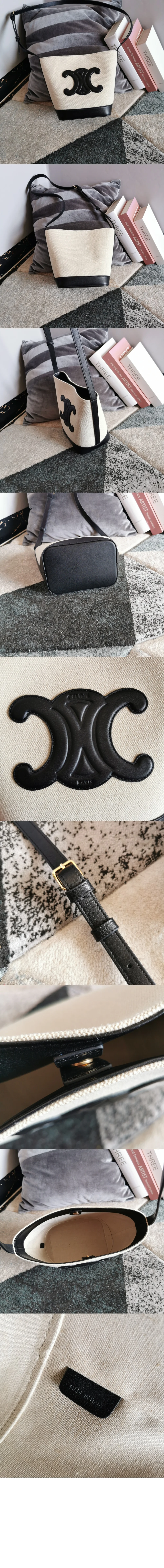 트리오페 퀴르 버킷백 (30cm X 22cm X 13cm) 상세