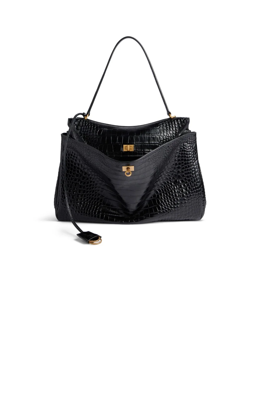 로데오백 금장 라지 크로커다일 (40cm X 30cm X 13cm) 상세