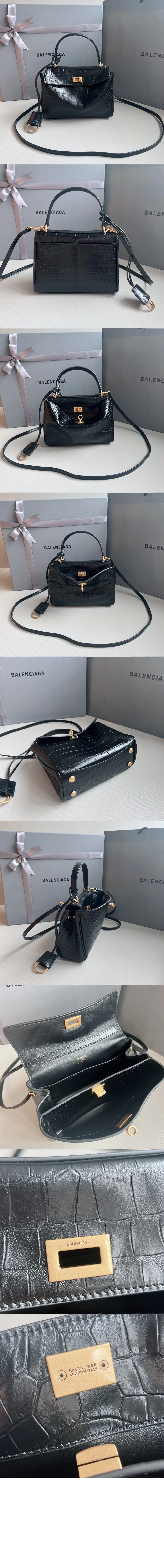 로데오백 금장 미니 크로커다일 (23cm X 10cm X 8cm) 상세