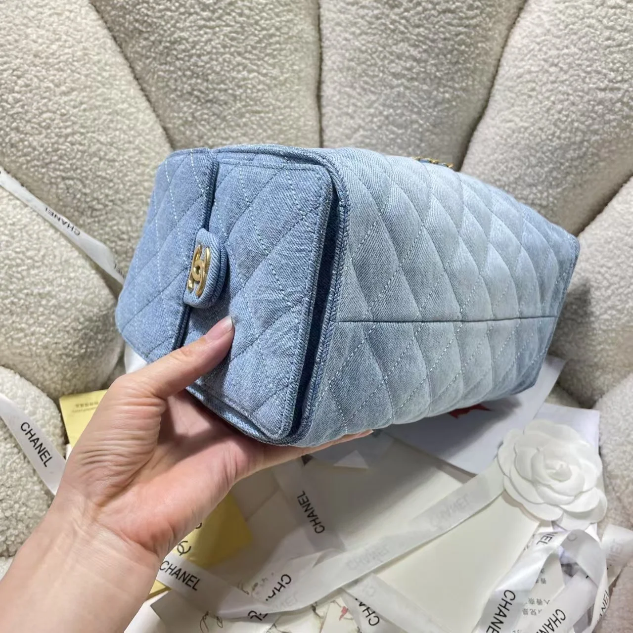 25c 뉴 호보백 데님 상세