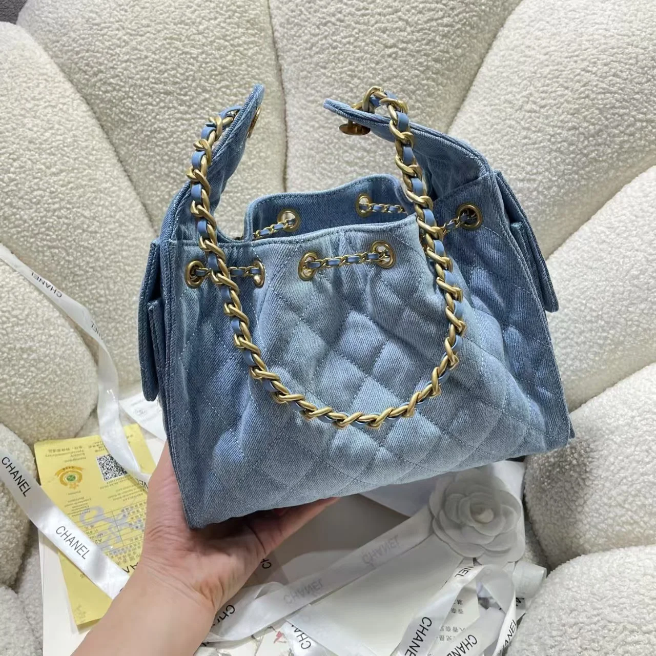 25c 뉴 호보백 데님 상세