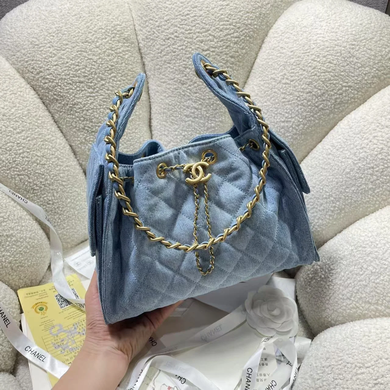 25c 뉴 호보백 데님