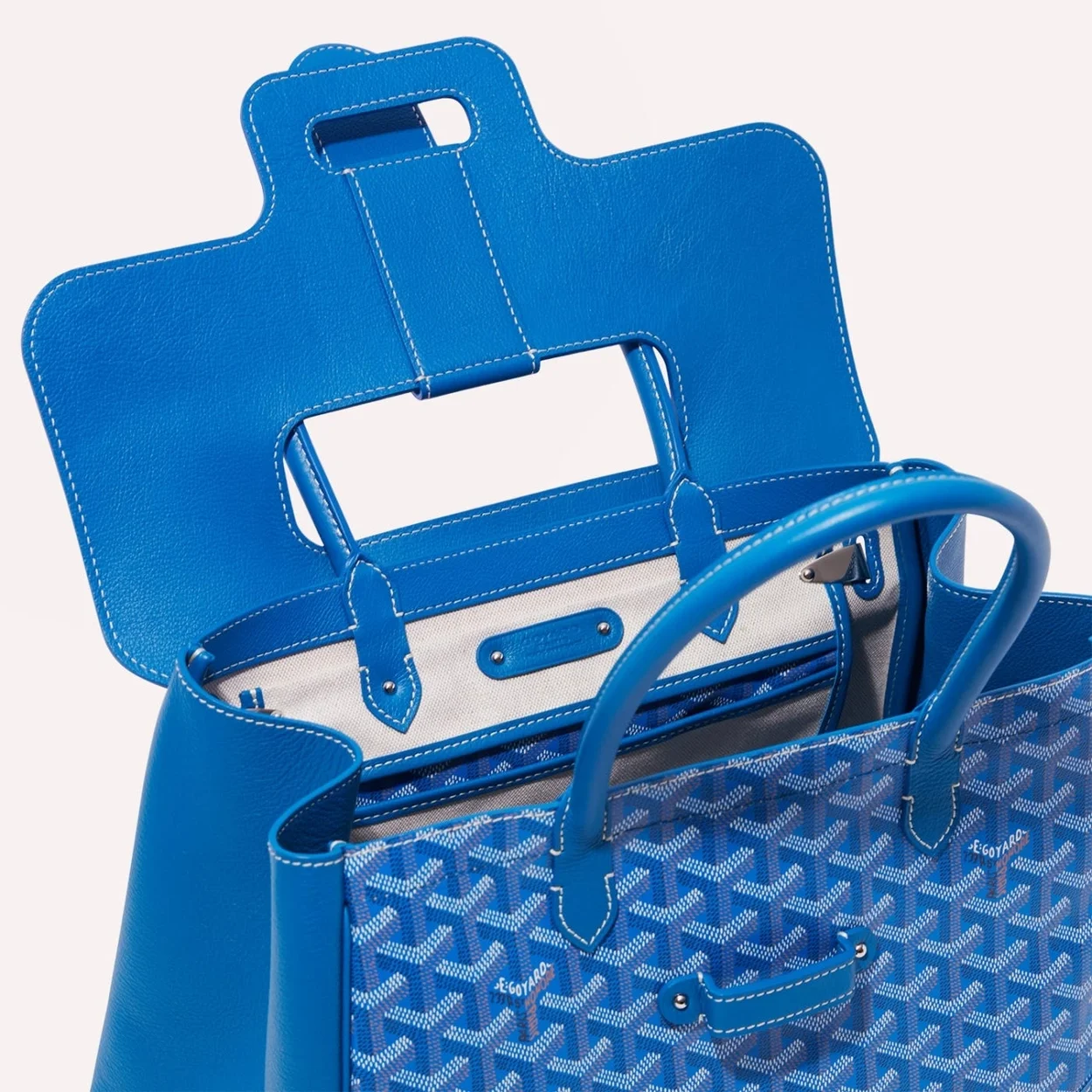 카바스 사이공 토트백 블루  ( 34cm X 24cm X 18cm ) 상세