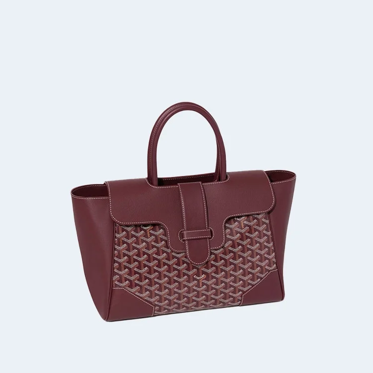 카바스 사이공 토트백 버건디  ( 34cm X 24cm X 18cm ) 상세