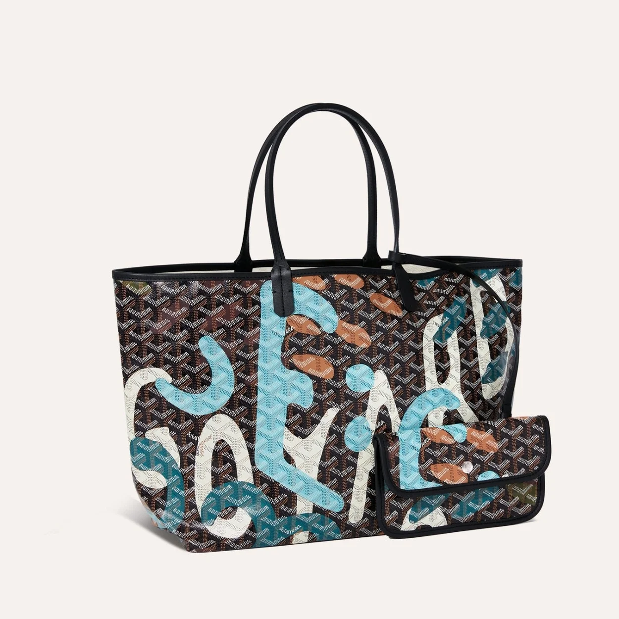 생 루이 PM 레트르 카모플라쥬 백 블랙 앤 블루 상세