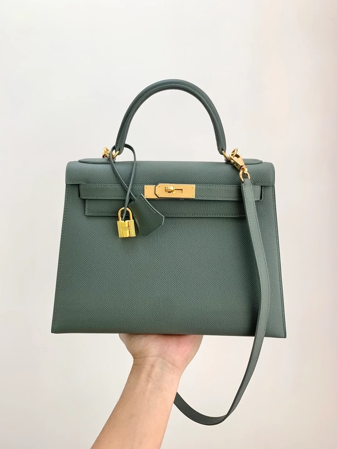 켈리백 28 Vert amande 백 상세