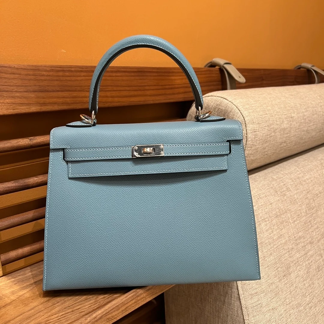 켈리백 25 Blue ciel Epsom 백 상세